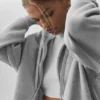 Accolade hettegenser med full glidelås – Athletic Heather Grey