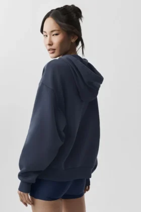 Accolade hettegenser med full glidelås – Navy