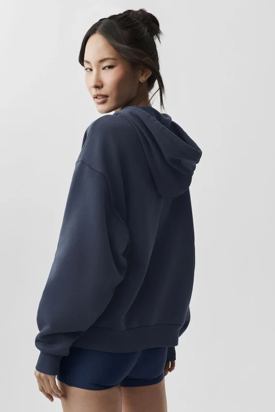 Accolade hettegenser med full glidelås – Navy