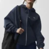 Accolade hettegenser med full glidelås – Navy