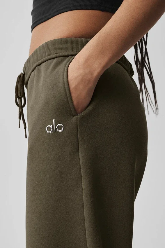 Accolade joggebukse med rett ben – Olive Tree