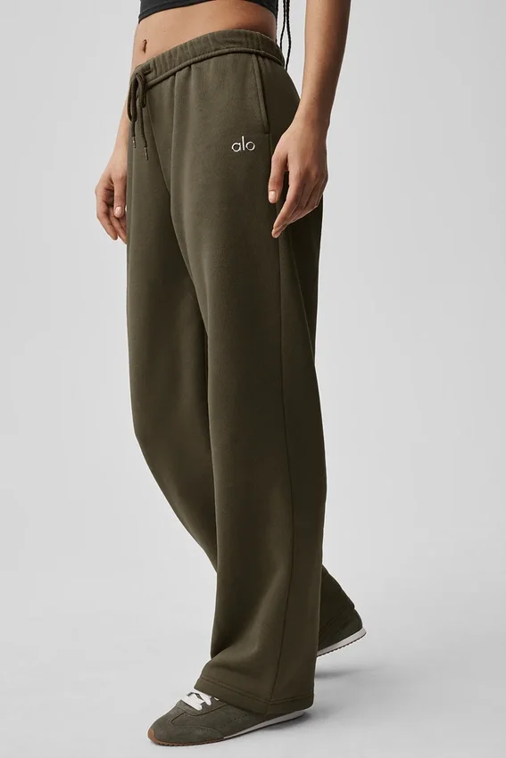 Accolade joggebukse med rett ben – Olive Tree