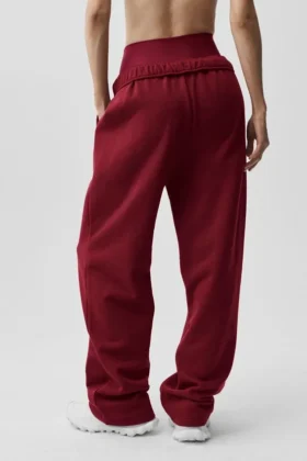 Accolade joggebukser med rett ben – Summer Romance Red