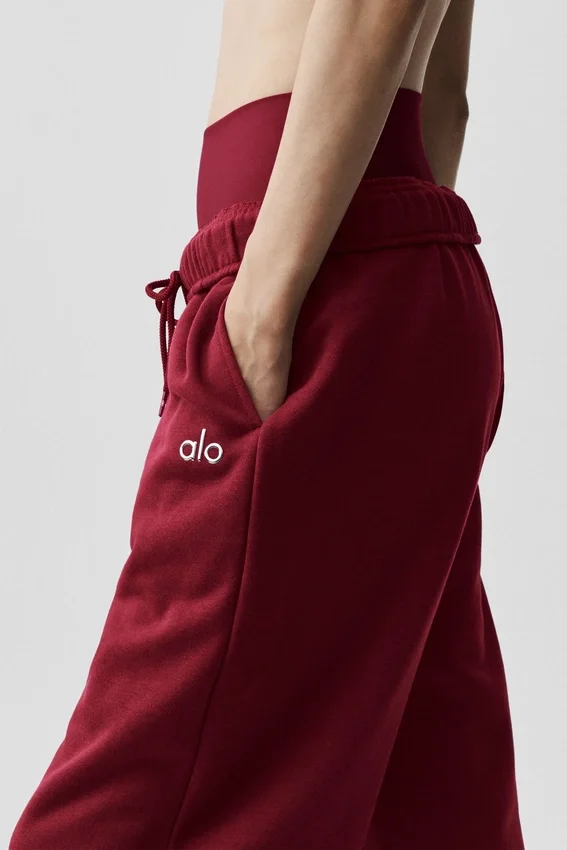 Accolade joggebukser med rett ben – Summer Romance Red