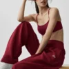 Accolade joggebukser med rett ben – Summer Romance Red