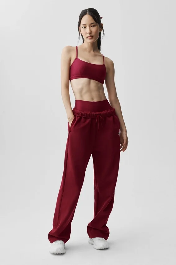Accolade joggebukser med rett ben – Summer Romance Red