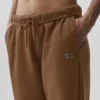 Accolade joggebukser med rett ben – Sun Kissed Brown