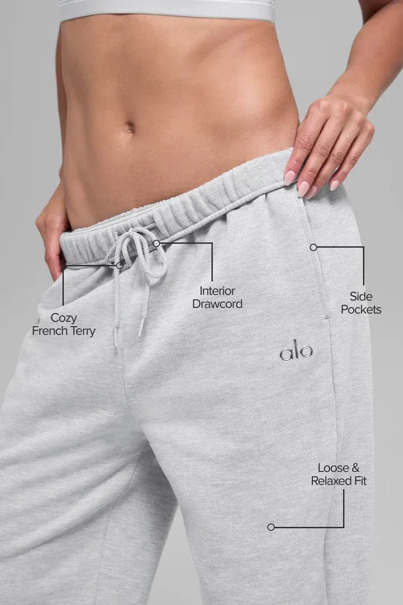 Accolade joggebukser med rette ben – Athletic Heather Grey