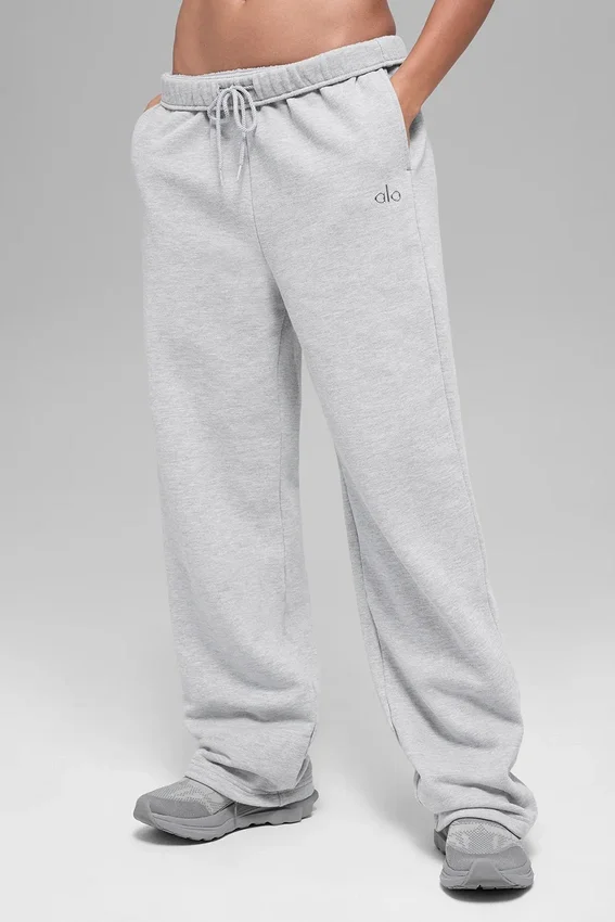 Accolade joggebukser med rette ben – Athletic Heather Grey