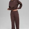 Accolade joggebukser med rette ben – Brownstone