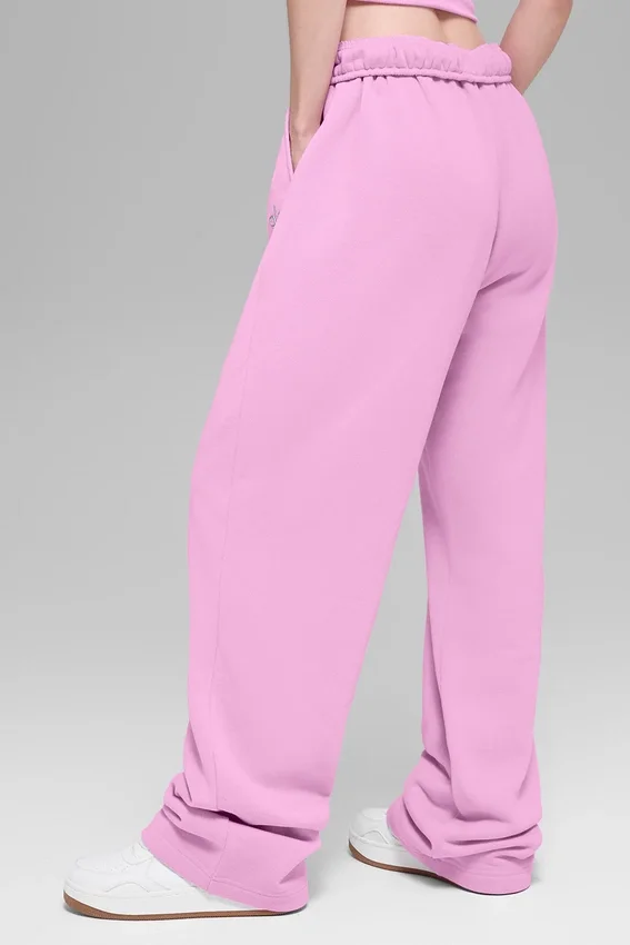 Accolade joggebukser med rette ben – Candy Heart Pink