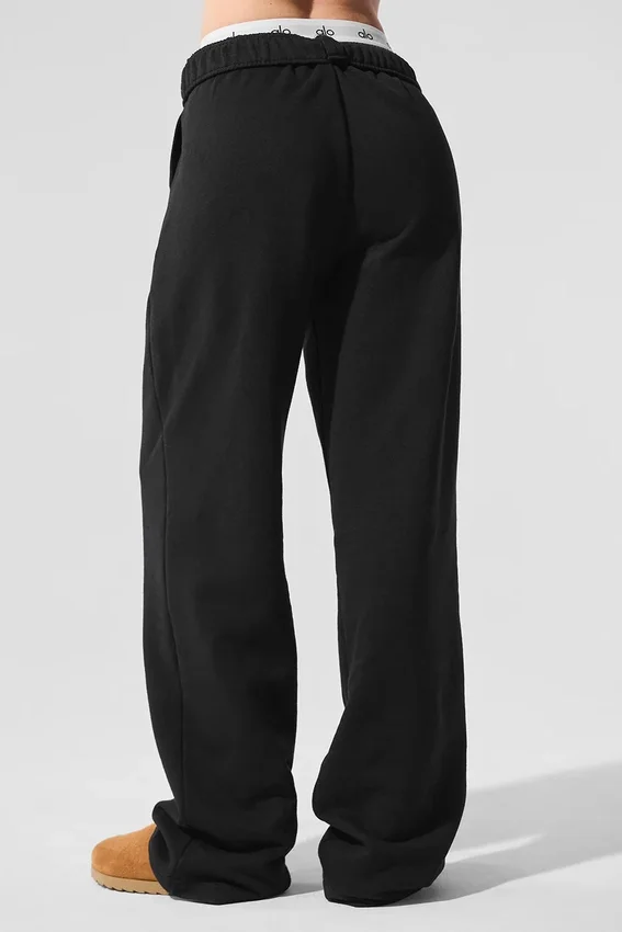 Accolade joggebukser med rette ben – svart
