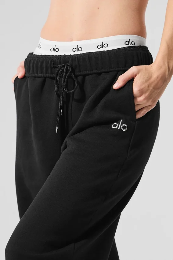 Accolade joggebukser med rette ben – svart