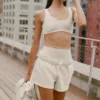 Accolade Shorts – havregrå melert