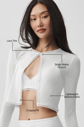 Affection-cardigan – hvit