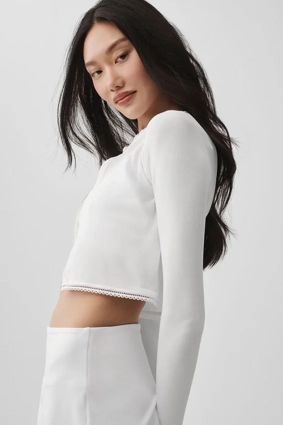 Affection-cardigan – hvit