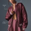 Afterglow Varsity-jakke – Burgundy Truffle