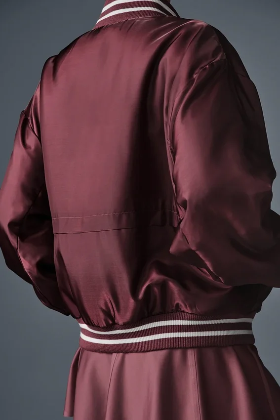 Afterglow Varsity-jakke – Burgundy Truffle