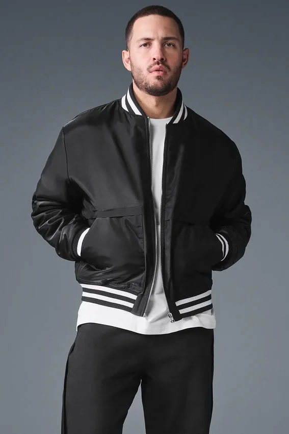 Afterglow Varsity-jakke – svart