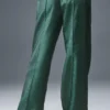 Afterglow Wide Leg Track Bukser – Winter Ivy