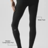 Airbrush 7/8-tights med lav midje – svart