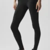 Airbrush 7/8-tights med lav midje – svart