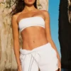 Airbrush bandeau-BH – hvit