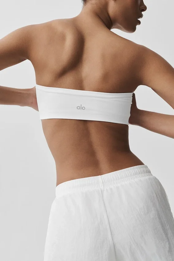 Airbrush bandeau-BH – hvit