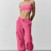 Megastar-cargobukser med lav midje – Paradise Pink