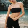 Airbrush bandeau-BH – svart