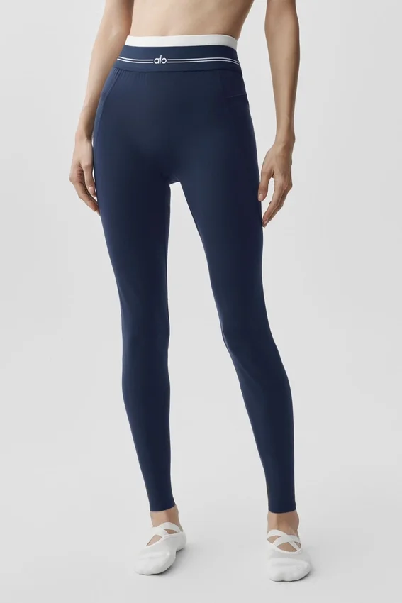 Airbrush High-Waist 7/8 Better Together Legging – marineblå/hvit