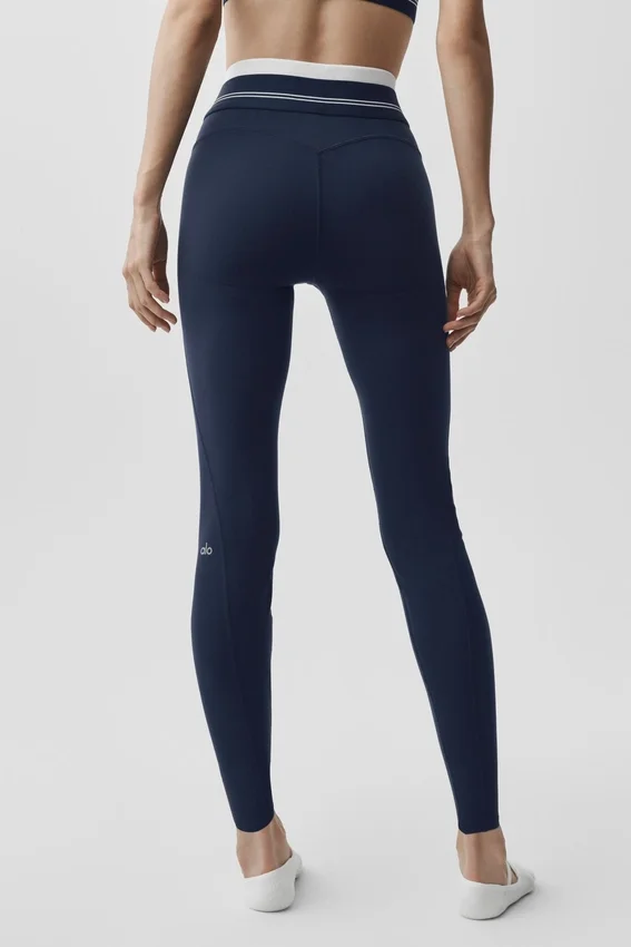 Airbrush High-Waist 7/8 Better Together Legging – marineblå/hvit