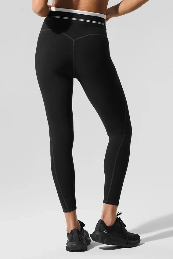 Airbrush High-Waist 7/8 Better Together Tights – svart/hvit