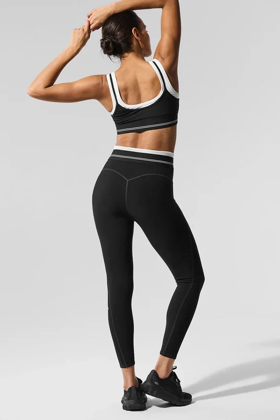 Airbrush High-Waist 7/8 Better Together Tights – svart/hvit