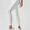 Airbrush High-Waist 7/8 Heart Throb Tights – hvit/svart