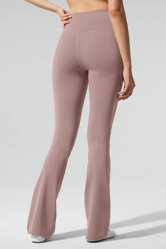 Airbrush High-Waist Bootcut Legging – Taupe