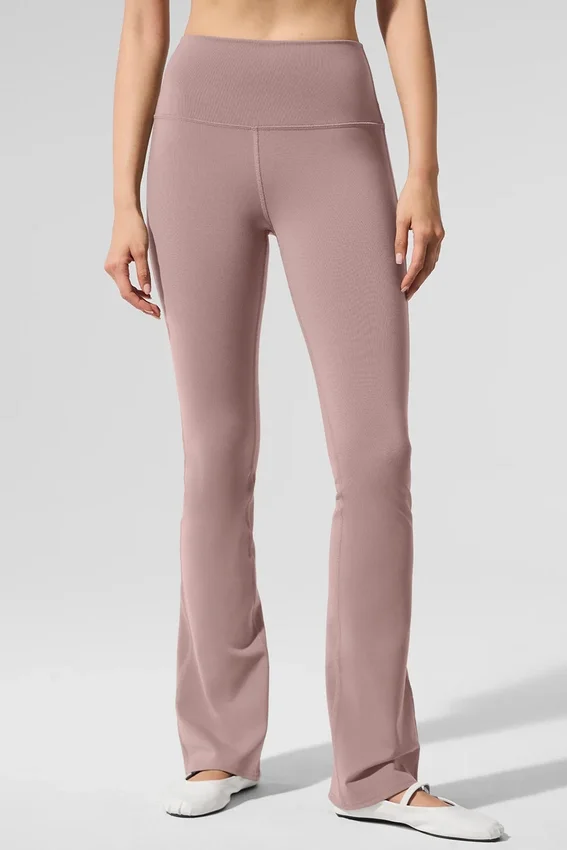 Airbrush High-Waist Bootcut Legging – Taupe