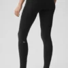 Airbrush High-Waist Fast Track Tights – svart/hvit