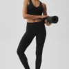 Airbrush High-Waist Goddess Legging – svart