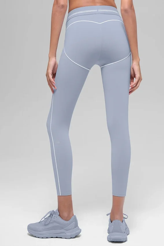Airbrush High-Waist Heart Throb Tights – Winter Frost/hvit