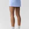 Airbrush High-Waist Tennis Skjørt – lys provenceblå
