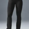 Airbrush Legging med High-Waist og bootcut-passform – svart
