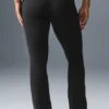 Airbrush Legging med High-Waist og bootcut-passform – svart