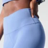 Airbrush Legging med høy midje og Airbrush-effekt – krystallklar blå