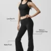Airbrush Legging med lav midje og bootcut-ben – svart