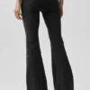 Airbrush Legging med lav midje og bootcut-ben – svart