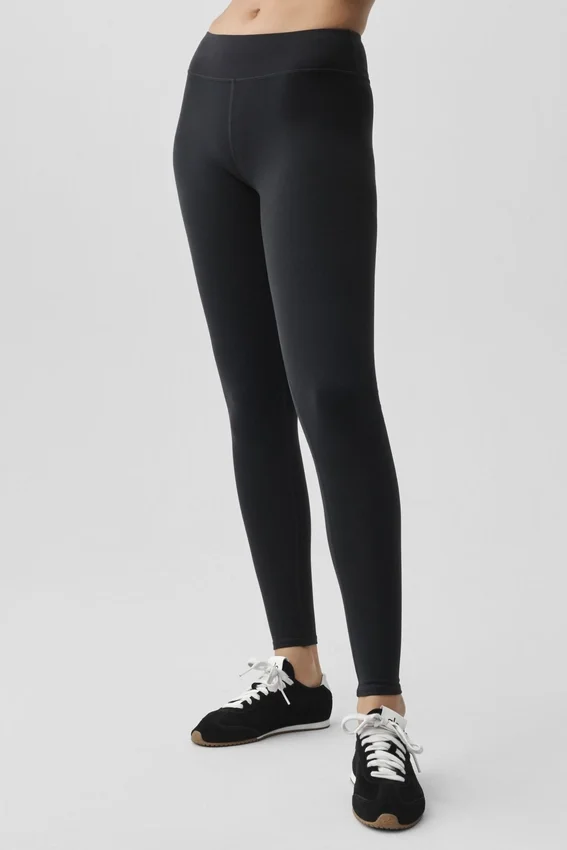 Airbrush Legging med lav midje – svart