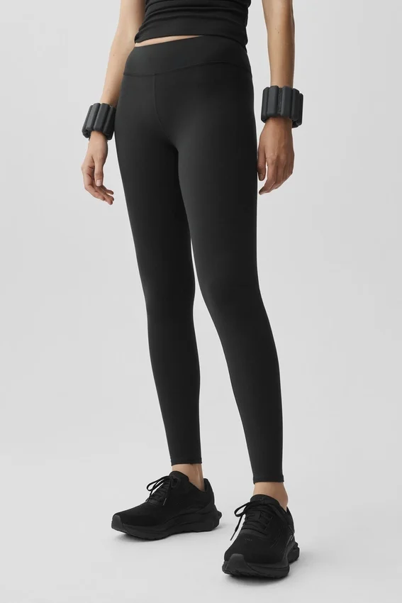 Airbrush Mid-Rise Tights – Svart