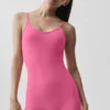 Airbrush One and Done kort onesie – Paradise Pink