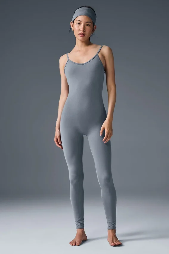 Airbrush One and Done Onesie – stålgrå